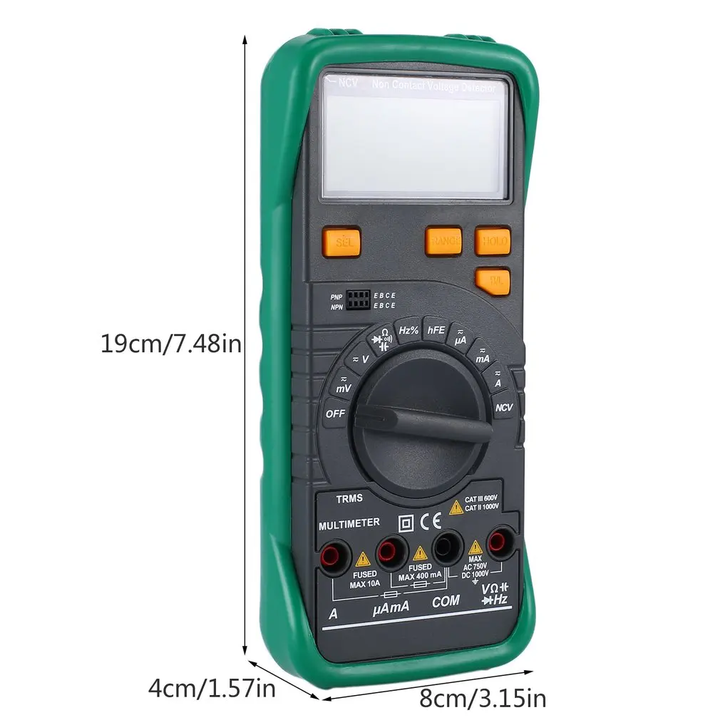 MAS345A Digital Multimeter AC/DC Ammeter Voltmeter Ohm Portable Meter Voltage Capacitance Tester | Инструменты
