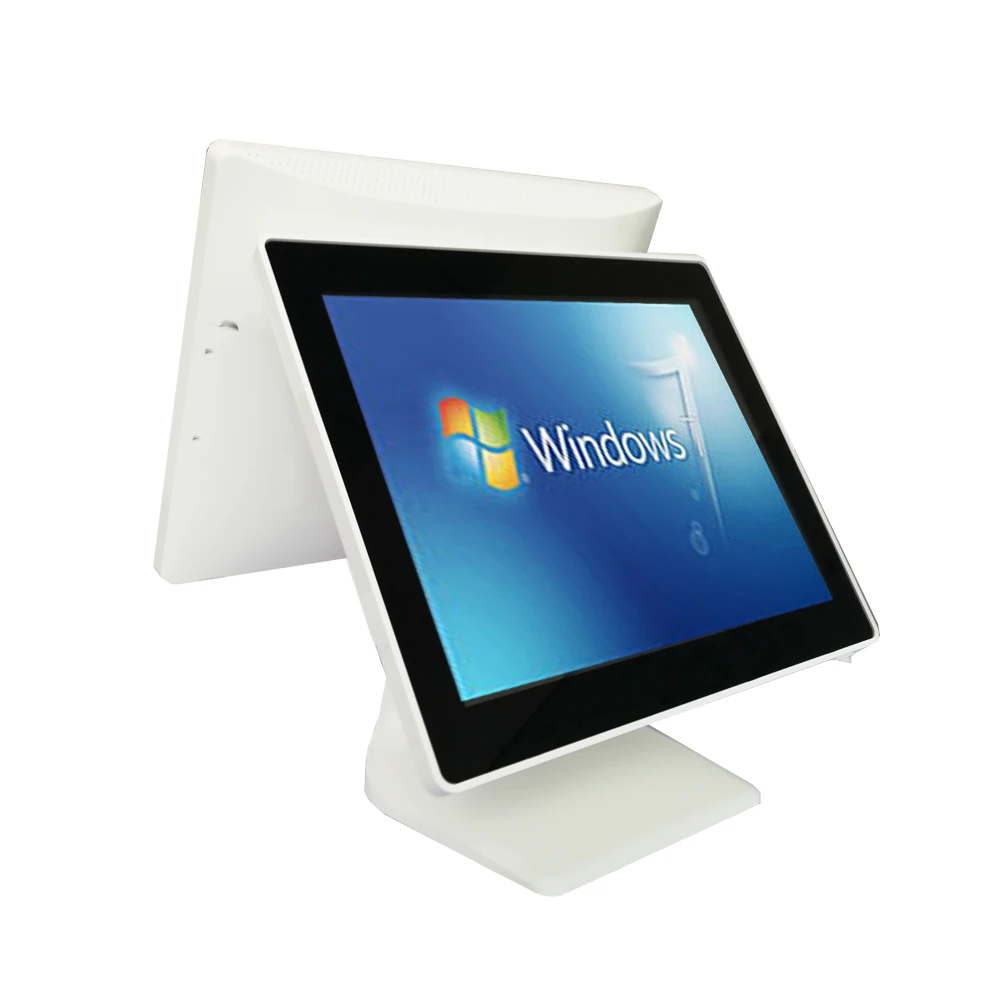 Fashion Windows Desktop Touch Screen POS Terminal Dual 15 inch EPOS Billing Machine All In One System | Компьютеры и офис