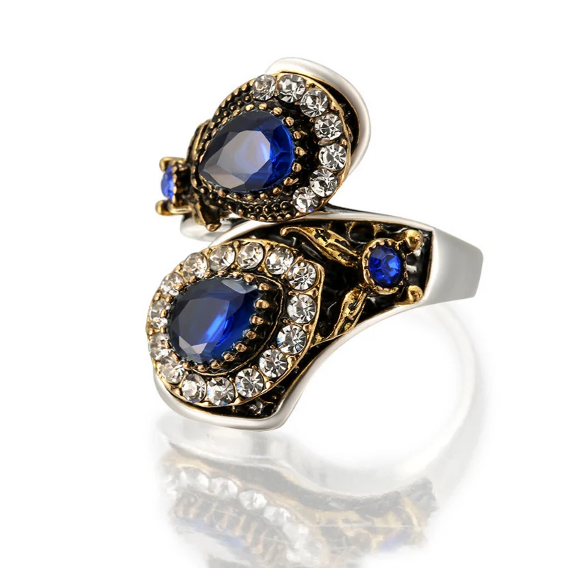 

Vintage Antique Ring Trendy Fashion Bohemian Rings For Women Statement Jewelry 2018 New