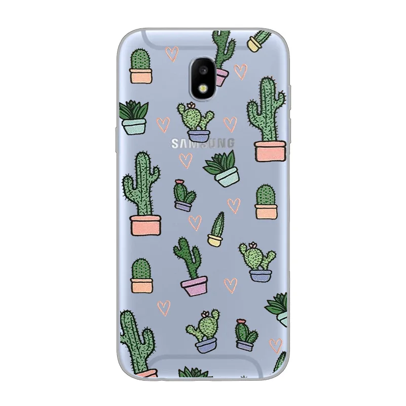 ciciber For Samsung Galaxy J8 J7 J6 J5 J4 J3 J2 J1 Pro Core Plus Prime mini 2017 2018 2016 Phone Case Cute Plant Cactus Soft TPU |