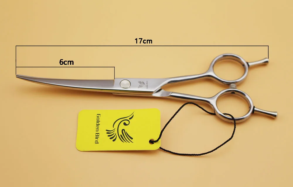 Golden Bird 6 inch Upward Curved Cutting Pet Shears for Dogs Machete Knife Small Curly Cut Dog Repair Left Right hand | Красота и