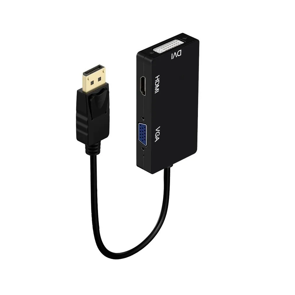 Переходник с порта дисплея DP на HDMI совместимый DVI VGA Кабель адаптер 1080P коннектор