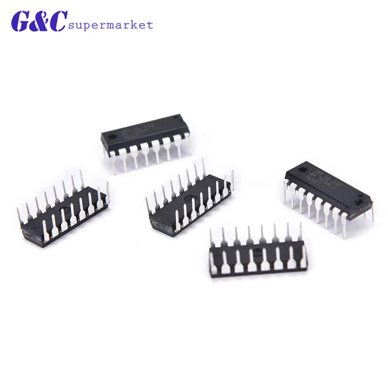 5 шт. L293 L293D DIP DIP16 16 IC двигатель драйвер привода чип PAR PusH Pull 4 четырехканальный