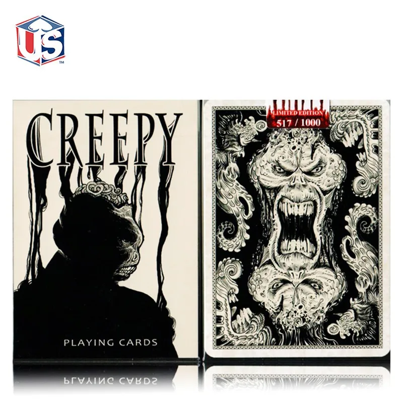 

1 Deck Creepy Playing Cards UnBranded Numbered Limited Edition Creepy Playing Cards Deck New By USPCC Magic Tricks
