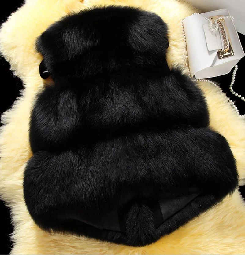 Роскошный искусственный женский жилет из искусственного меха зимняя женская