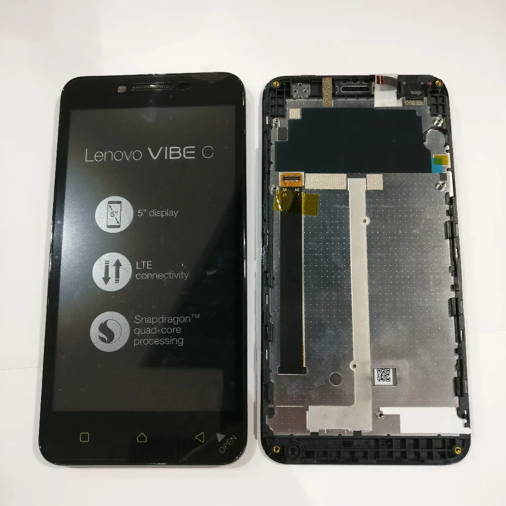 Черный/белый для Lenovo Vibe C A2020 A2020a40 ЖК-дисплей + сенсорный экран дигитайзер в сборе