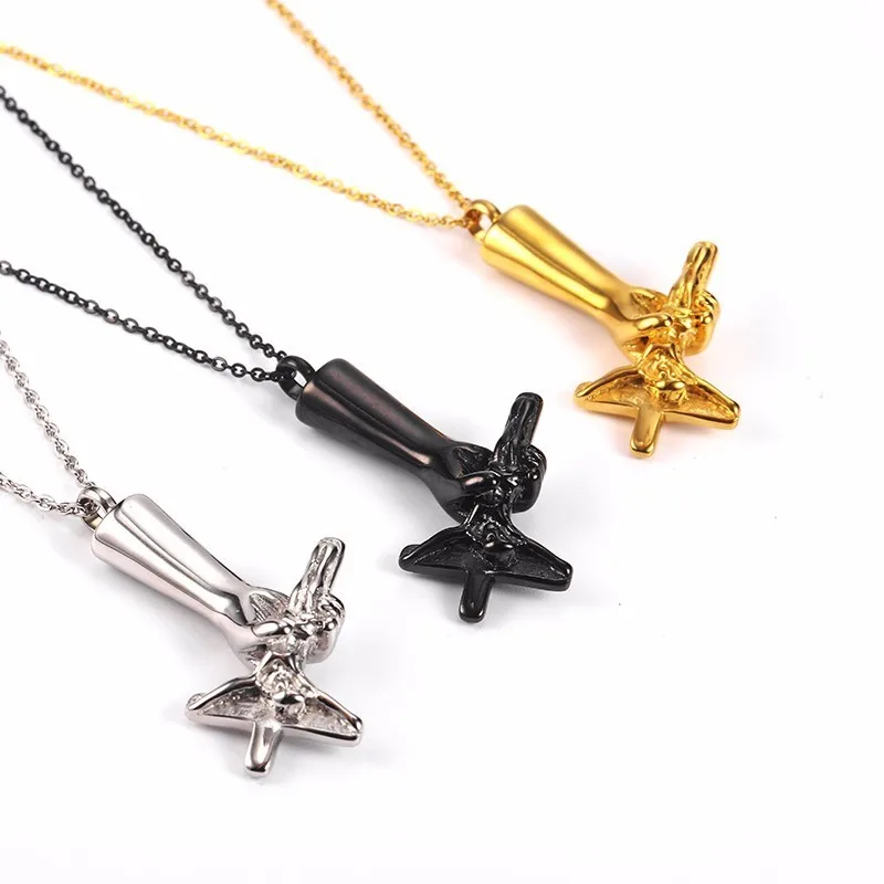 RIR Stainless Steel Hand Hold Cross Jesus Cremation Necklaces Jewelry Religious Christ Men's Ash Pendant Necklace | Украшения и