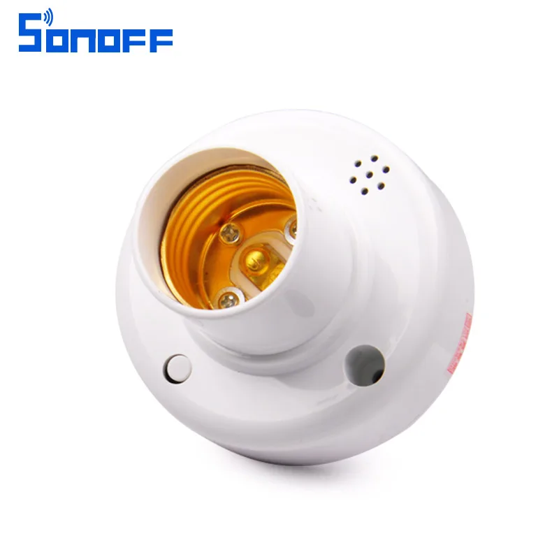 Интеллектуальный выключатель света sonoff wifi светильник переключатель патрон RF пульт дистанционного управления беспроводной прерыватель Wi Fi пульт дистанционного управления для умного дома 220V E27 винт