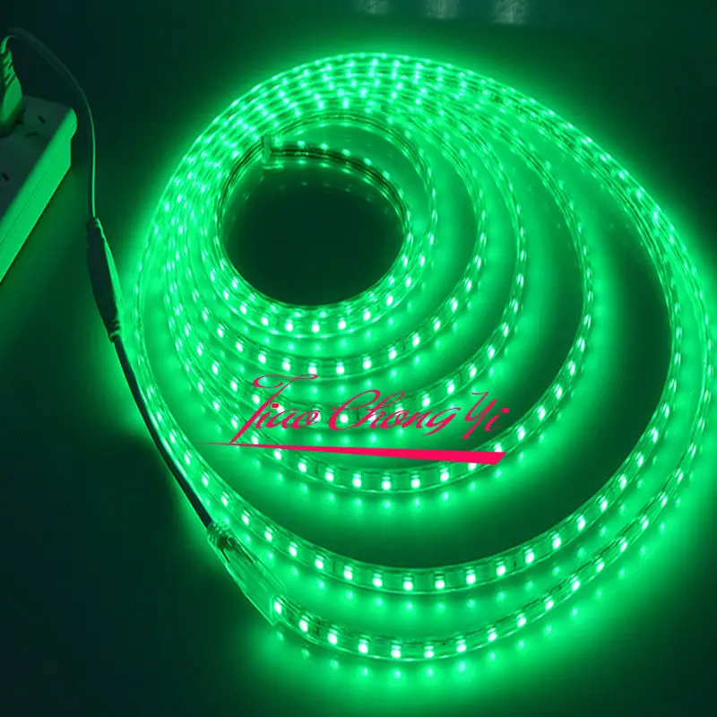 220В 5050 RGB силиконовая трубка Светодиодная лента наружное украшение 24Key Controlle|5050