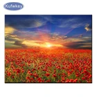 Алмазная мозаика сделай сам, картина из мака, полная выкладка, вышивка крестиком, Настенный декор