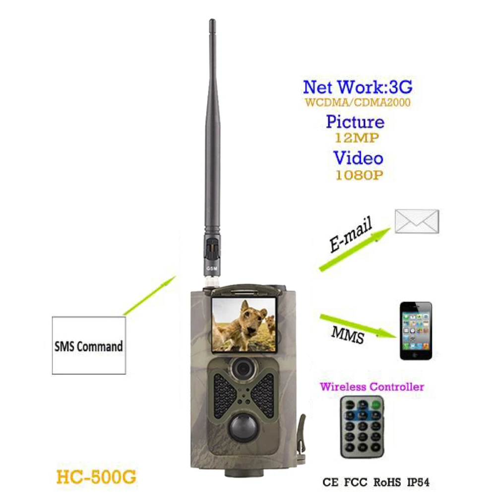 12MP 3G GPRS MMS SMS контроль скаутинговая тропа камера наружный водонепроницаемый HD