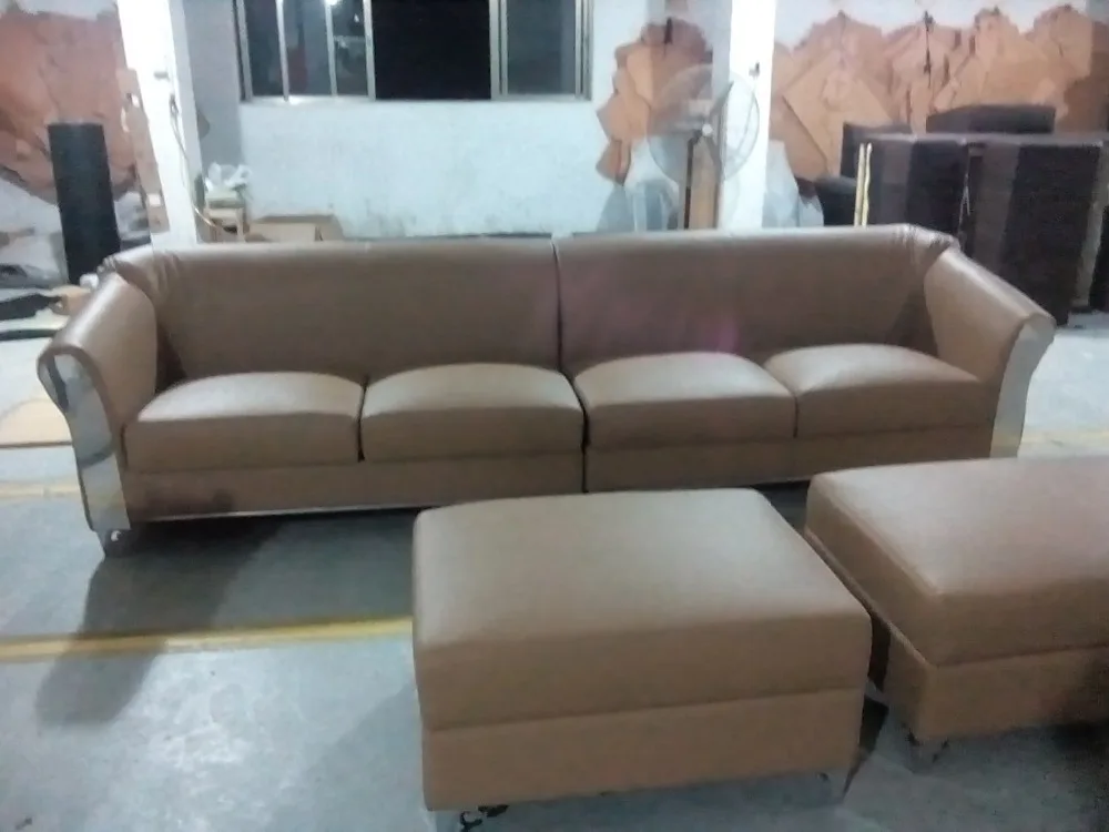 Диван из натуральной кожи для гостиной 4 местный + 2 кресла|modern chesterfield sofa|modern living room