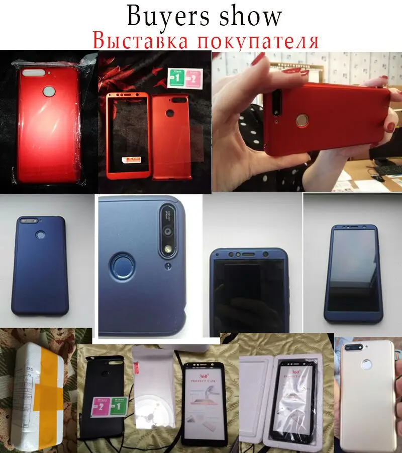 Чехол с полным покрытием 360 градусов для Huawei Honor 7c Pro 7cpro защитный кожух 7 C чехол