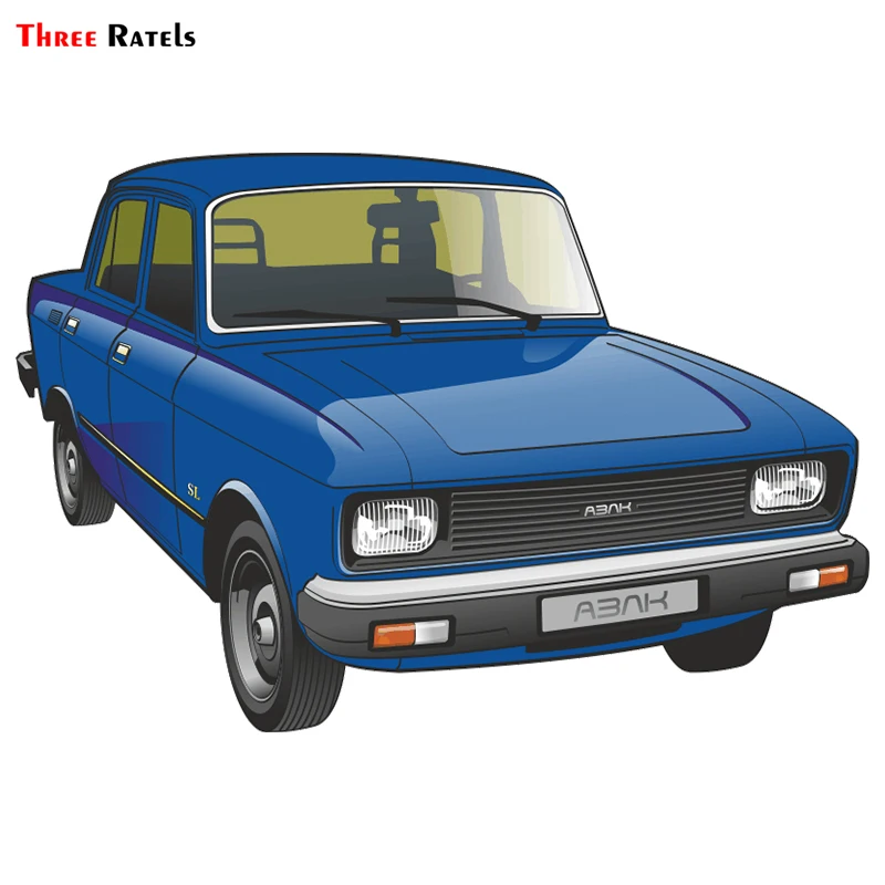 Three Ratels TRL616# 15x10см АЗЛК Москвич 2140 полноцветные наклейки на авто наклейки на машину наклейка для автомобиля автонаклейк