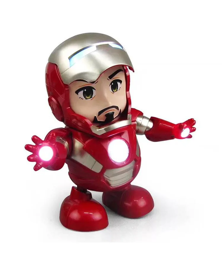 Can Dance Железный человек Marvel Мстители фигурка игрушка светодиодный фонарик со