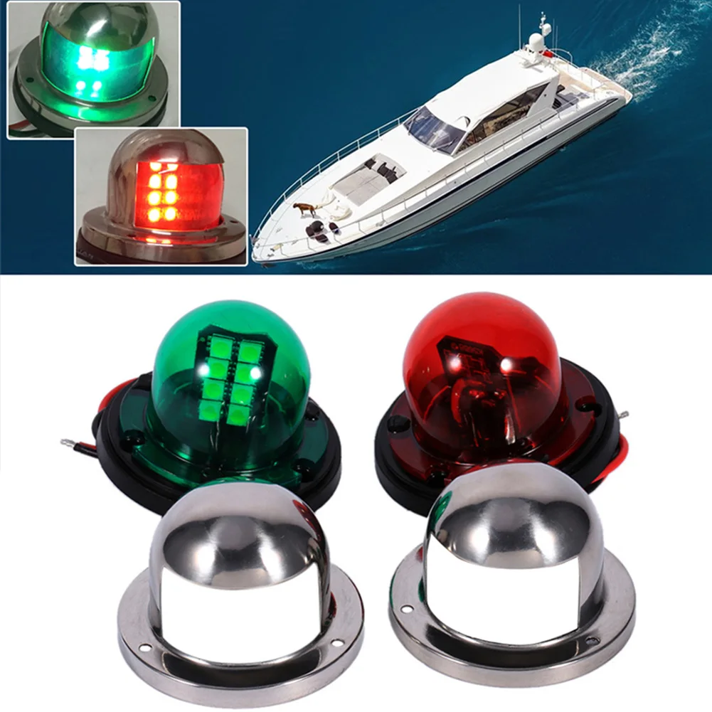 12V For Marine Boat LED Bow Navigation Light Stainless Steel Accessories Waterproof Sailing Deck Mount Signal Warning Yacht | Автомобили и