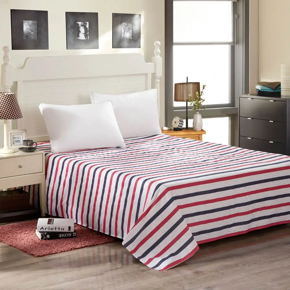 2023161 flat sheet Svetanya хлопок плоский лист печати постельные принадлежности простыни один Твин Полный queen King size - Цвет: 2023161 flat sheet