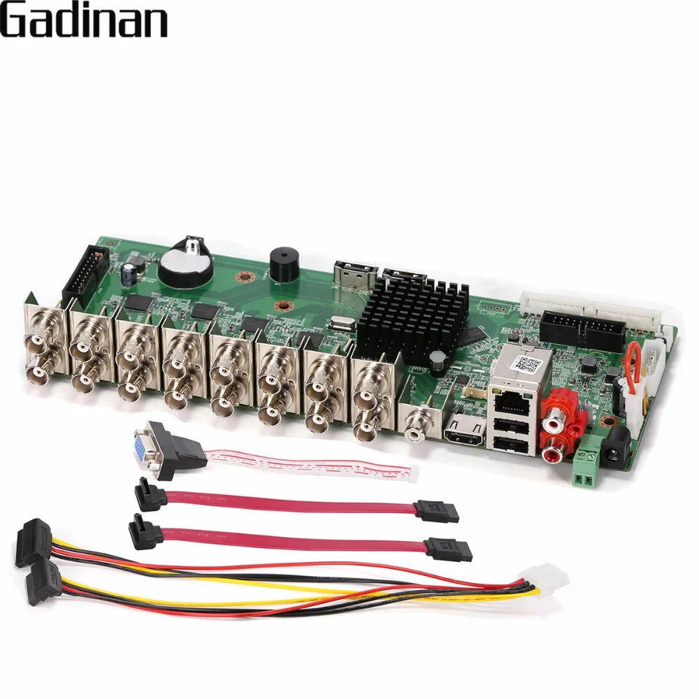 Видеорегистратор GADINAN 16 каналов 1080N DVR H.264 HI3521A сетевой видеорегистратор гибридный