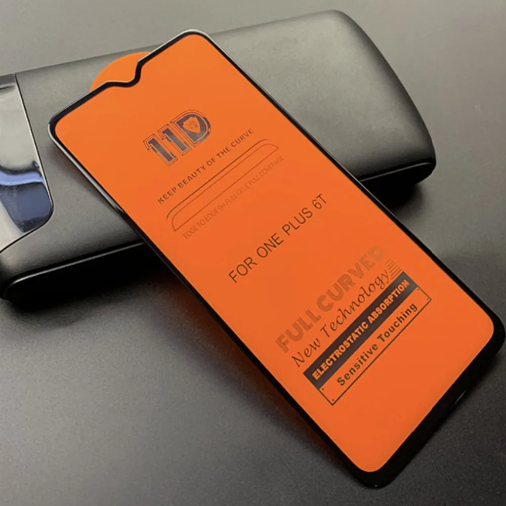 11D 9H полное покрытие защитное закаленное стекло для Oneplus 6 6T защитная пленка на 1 +