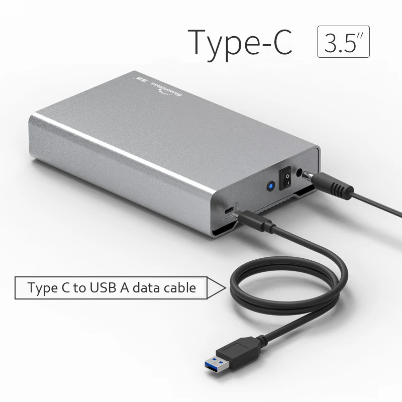 Тип C 3 1 корпус для жесткого диска Полный алюминиевый жесткий диск sata hdd Чехол