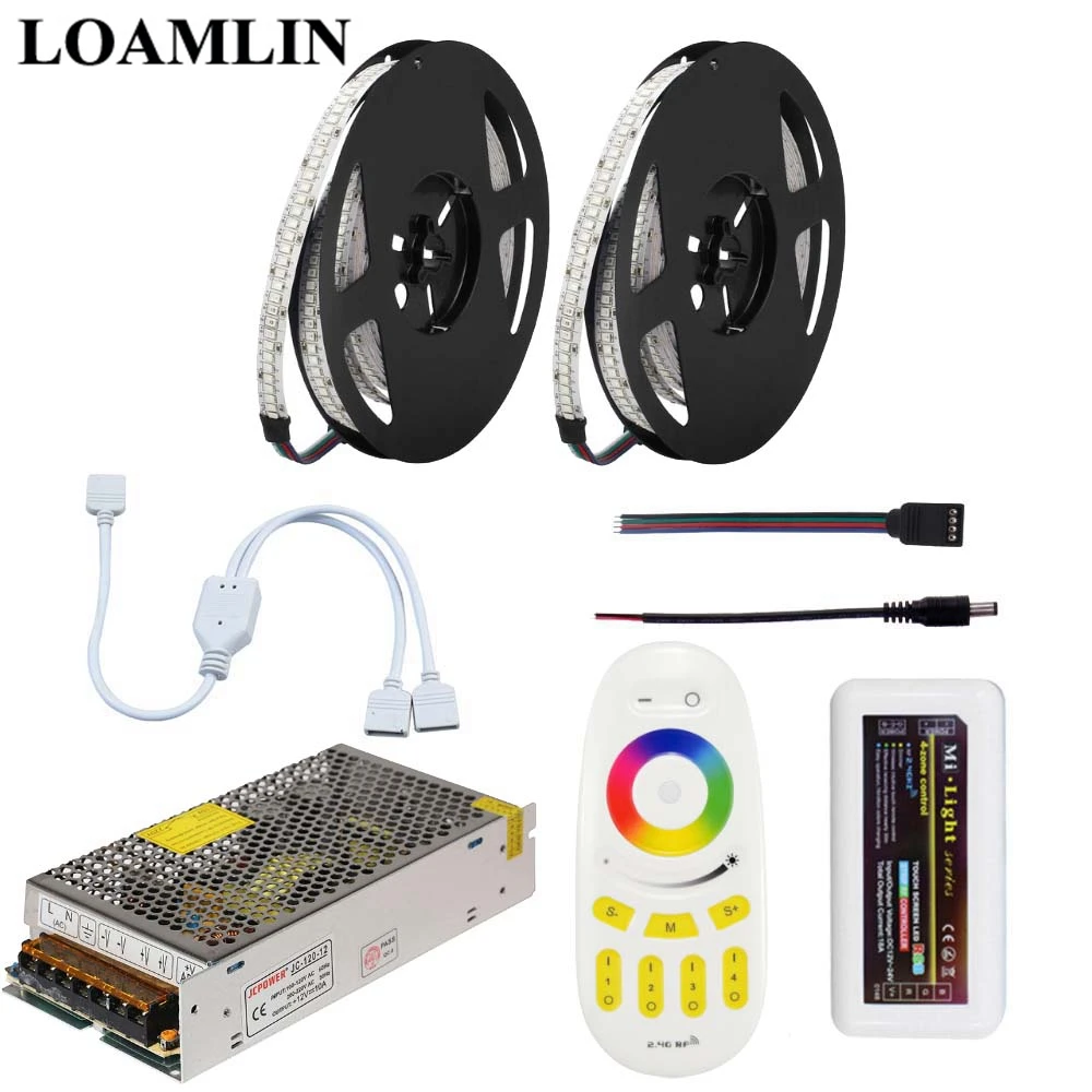 5 м 10 15 20 2835SMD 234 светодиодов/м RGB светодиодные полосы света с Milight 2 4G RGBW Пульт