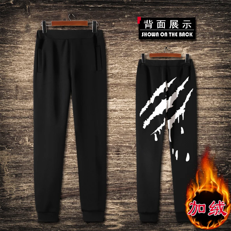 

European style personality scratch pattern printing fashion hip hop joggers New arrival quality oversized loose pants men S-4XL