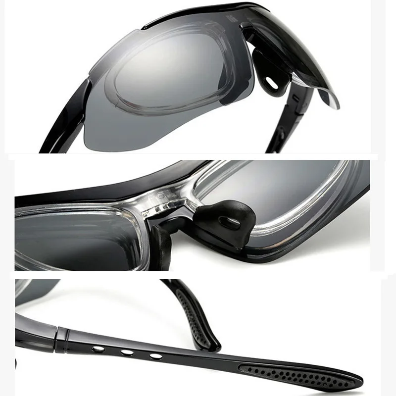 Солнцезащитные очки Goggle спортивные для улицы солнцезащитные с 5 линзами мужчин