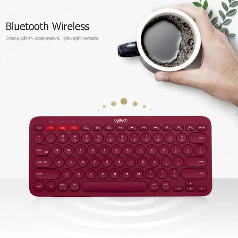 Многофункциональная Bluetooth беспроводная клавиатура для Mac, K380, хром, Windows, ультра-тонкая клавиатура для планшета, для iPhone, iPad, Android