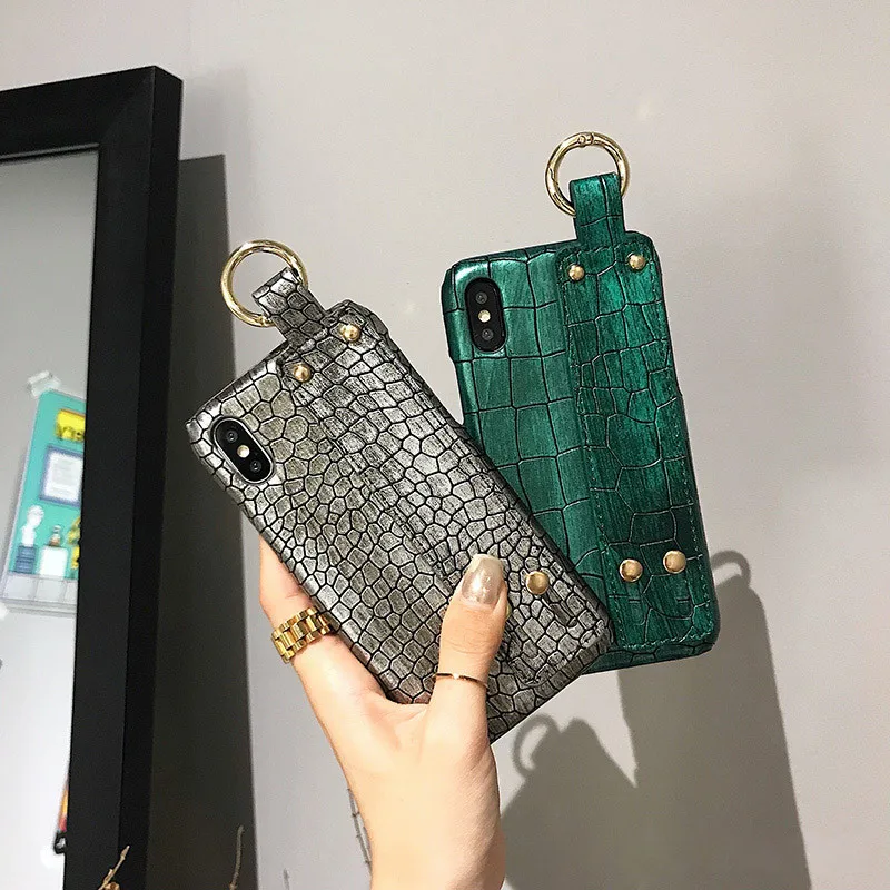Роскошный чехол из крокодиловой кожи с рисунком для iPhone XS MAX 6s/6/7/8 Plus X XR роскошные