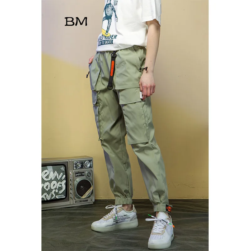 Женские брюки карго уличные однотонные черные для бега 2019|Брюки| |