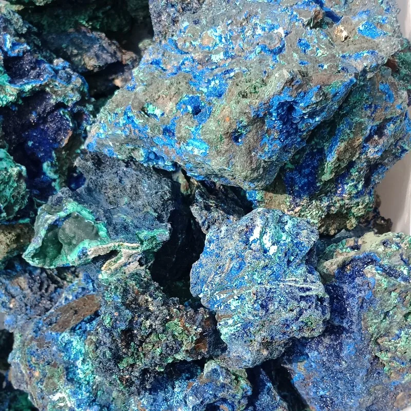 DHXYZB 100 500 г натуральный azurite сырой камень синий Малахитовый исцеляющий рейки