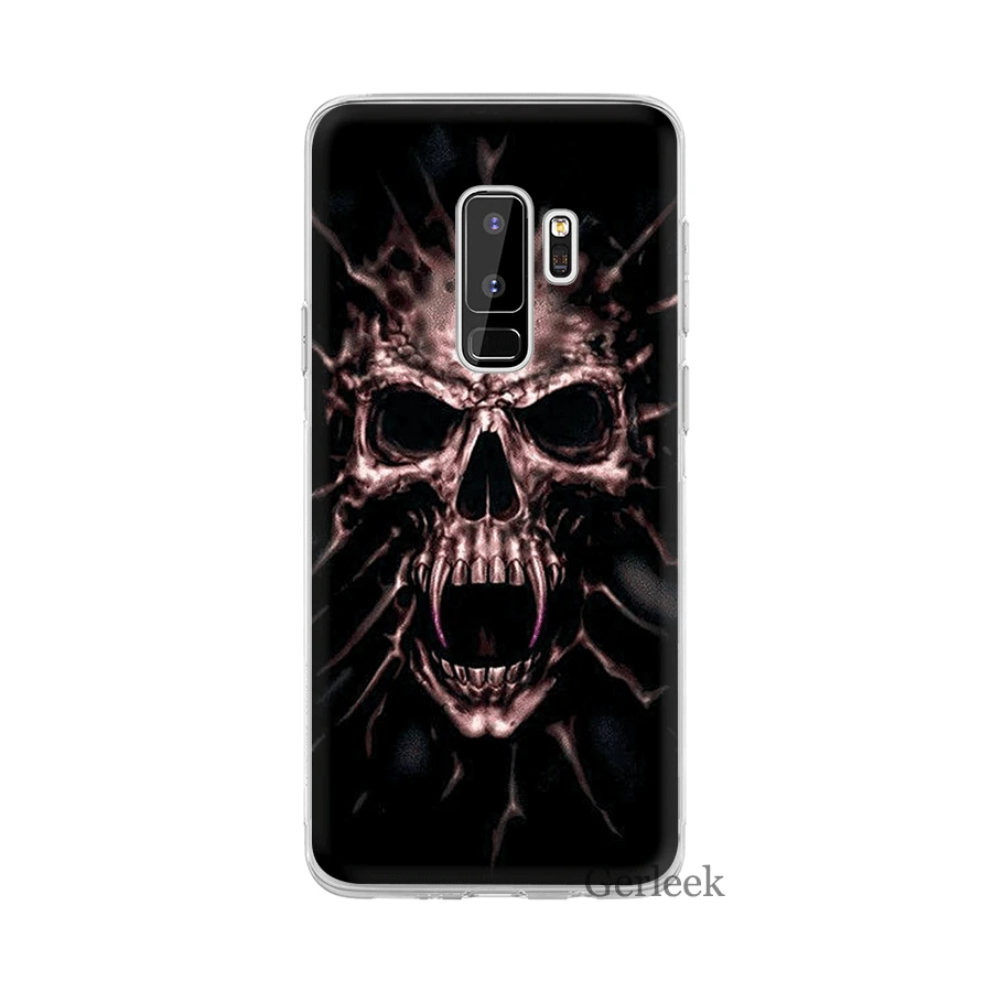 Чехол Desxz Horror Skull для Samsung Galaxy J1 J2 J3 J5 J7 J6 Prime Жесткий сумка | Мобильные телефоны и