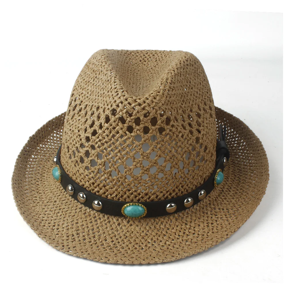 2019 Соломенная пляжная шляпа от солнца из рафии для женщин и мужчин Элегантная