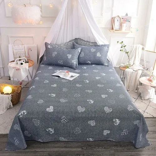 bedsheet 13 Хлопок, простыня для кровати, односпальная, двойная, полностью королевская, с цветочным рисунком, хлопок, простыни, покрывало для кровати, sabanas de algodon, drap de lit - Цвет: bedsheet 13