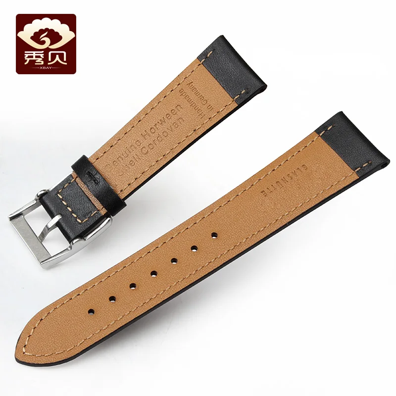Ремешок для часов из натуральной телячьей кожи черный коричневый ремешок 22 мм