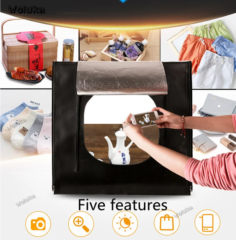 Набор для студийной фотосъемки со светодиодной подсветкой 40 см софтбокс простой