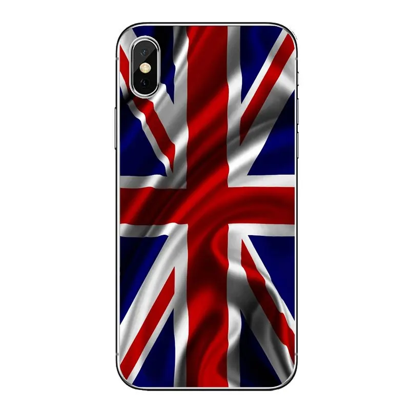 Прозрачные чехлы из ТПУ с флагом Великобритании и для Samsung Galaxy Note 8 9 S9 S10 A8 A9 Star Lite