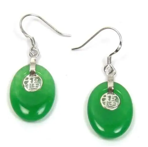 LL &ltтемно зеленые серьги Крючки из серебра 925 пробы|hook earrings|green silver earringsgreen earrings |