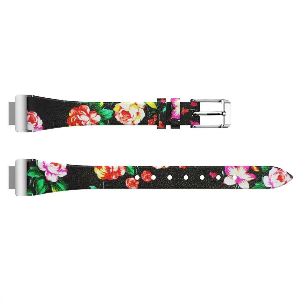 Adjustable Replacement Floral Print Watch Wristband For for Fitbit 1cm/0.4inch Inspire HR Clasp | Электроника