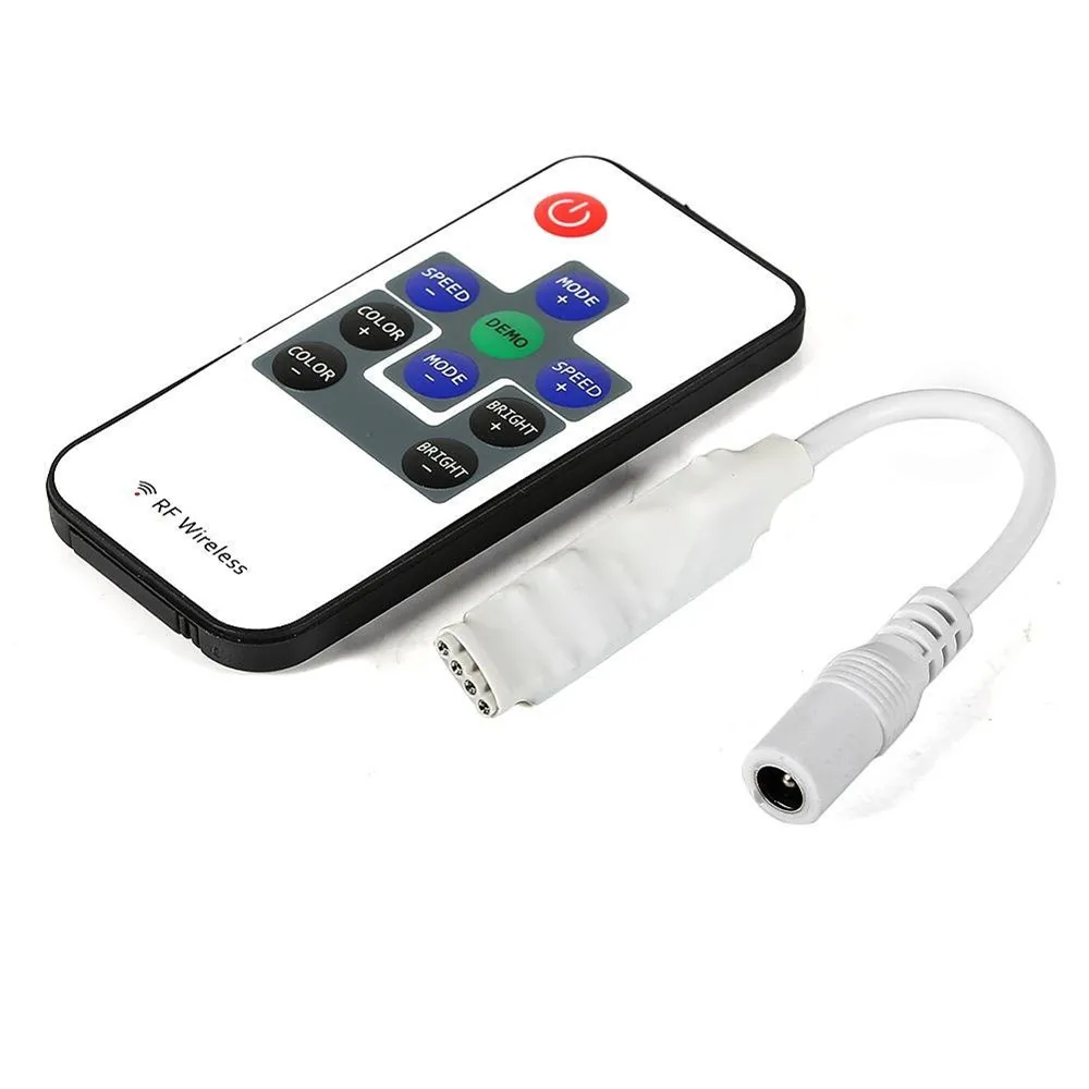 

1pcs LED RGB Controler DC12V 11key RF Wireless Remote Controller For RGB LED Strip 5050/2835