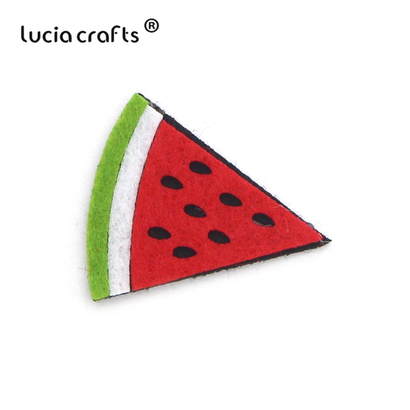 Lucia crafts 5 шт/12 шт фрукты войлочная ткань для DIY Нетканая ткань без Гуле патчи ручной работы аксессуары для одежды B0402