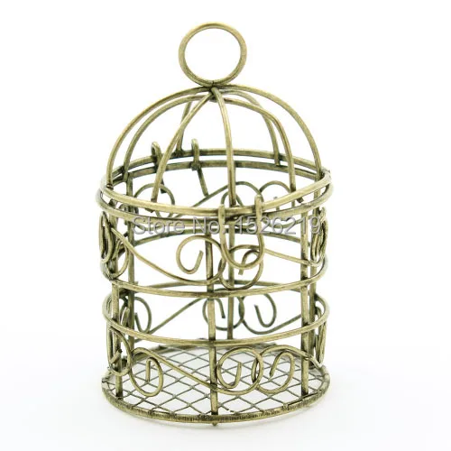 Новое поступление 1 шт./Лот подвеска в виде птичьей клетки из античной бронзы