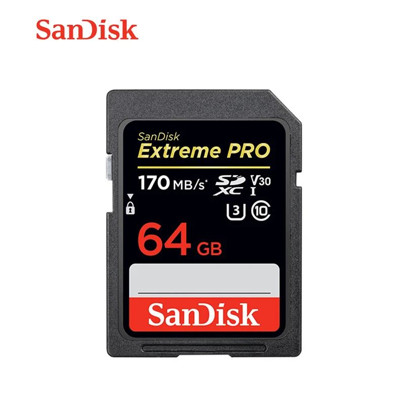 Карта памяти Sandisk Extreme Pro Sdhc Sdxc Uhs i 512 ГБ 256 128 64 SD карты флэш для камеры деловая