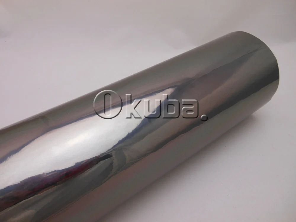 Бесплатная доставка черная зеркальная хромированная виниловая