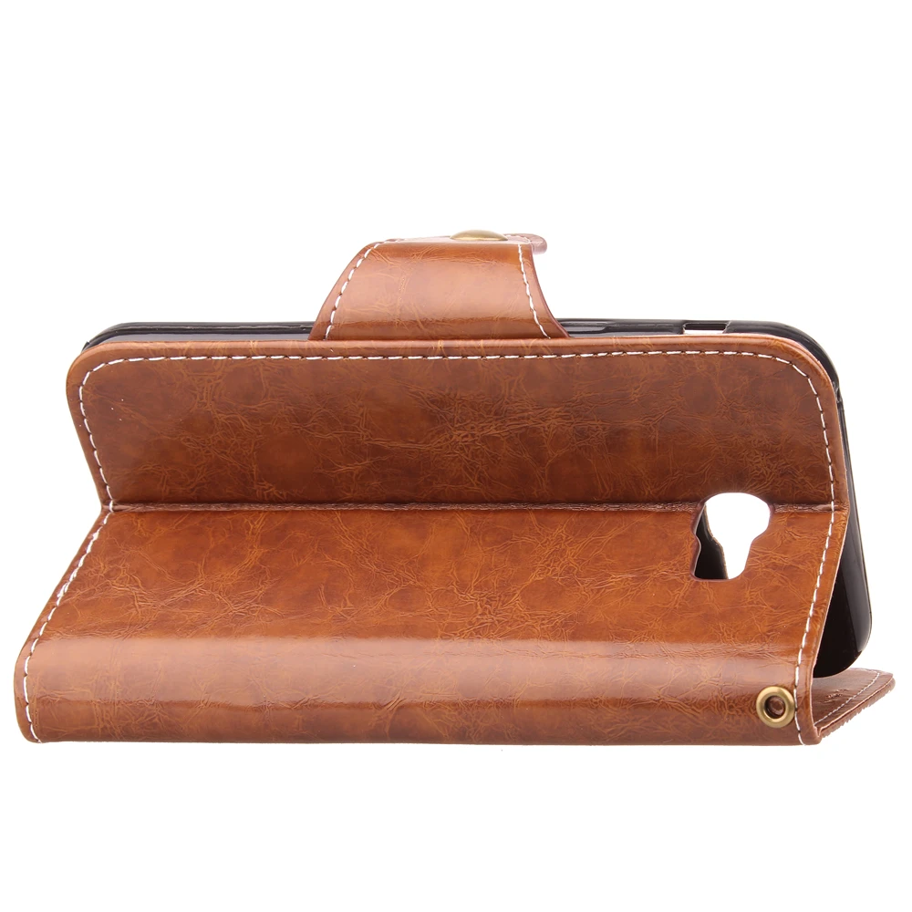 5 Colors Cover Phone Case For Samsung Galaxy A3 2017 A320 A320F 4.7&quot Flip Retro Oil Wax PU Leather TPU Shell Holster Bag Stand |