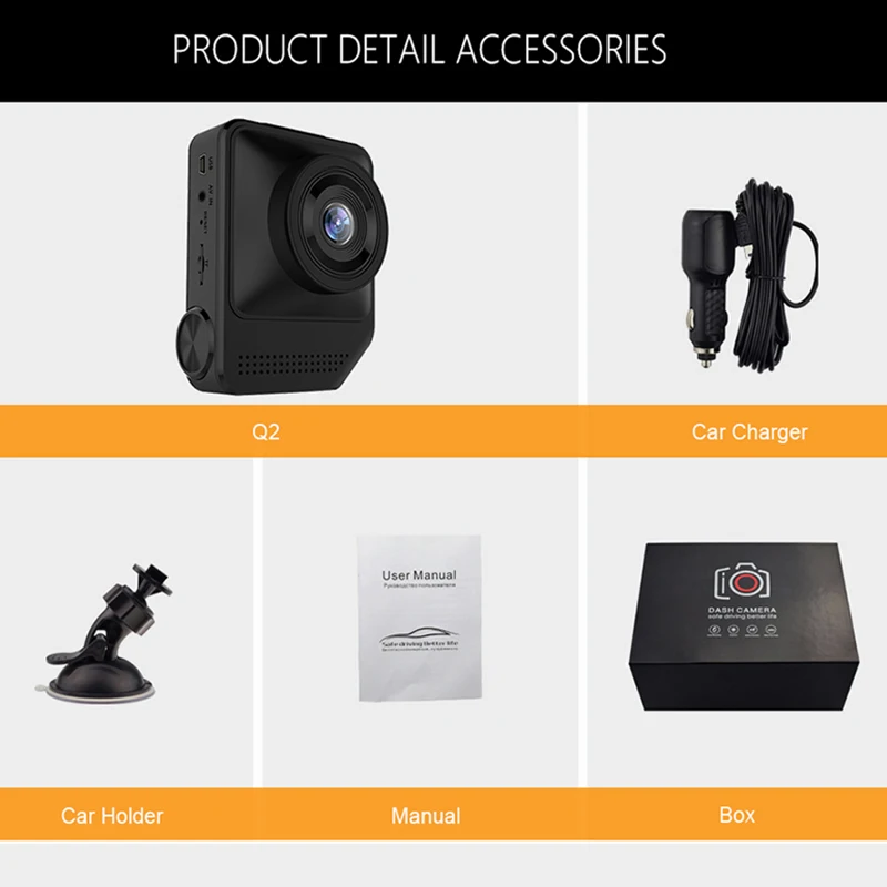 AWESAFE Двойной объектив автомобиля Камера 170 градусов дорога регистраторы Новатэк