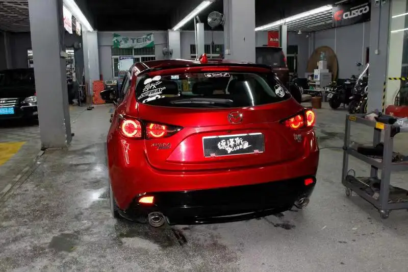 Автомобильный Стайлинг для Mazda 3 задний светильник s Axela hatch-back версия светодиодный задний светильник динамический сигнал поворота DRL+ тормоз+ Парк+ знак