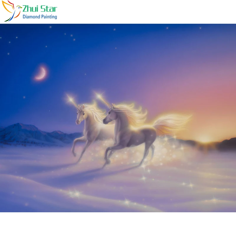 Алмазная 5D Вышивка Zhui Star картина с квадратными стразами сделай сам вышивка