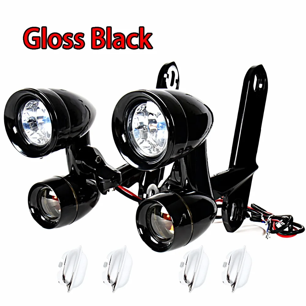 Фонари дальнего света для Harley Electra Street Glide Road King 1996 2013|Накладки и декоративные
