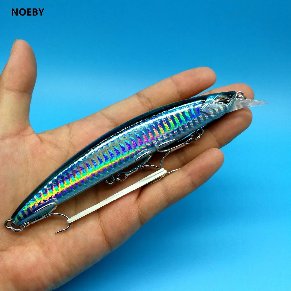 NOEBY, 4 шт./лот, новинка, плавающая блесна, приманка 23 г/130 мм, 4 цвета, глубина 0-1,5 м, кренкбейт, приманка для щуки, рыболовные снасти